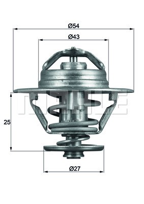 Termostat, kylvätska Mahle TX 93 79D MAHLE