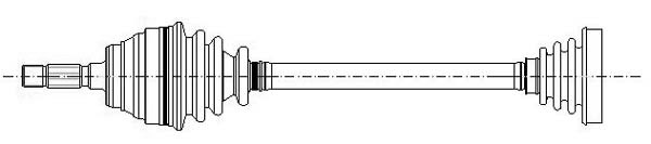 Drivaxel, framaxel höger