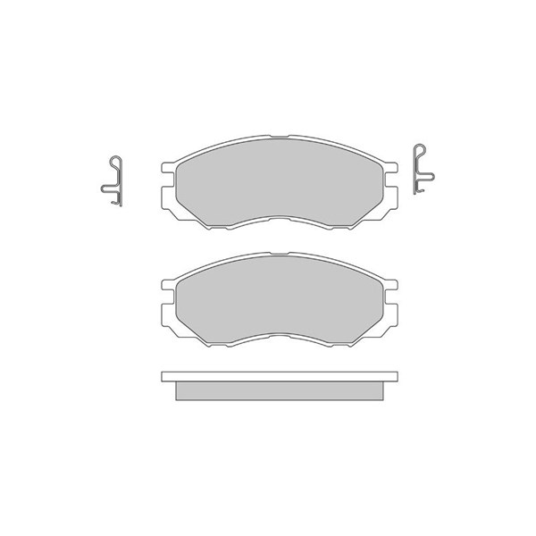 Bromsbeläggsats Solid, Framaxel