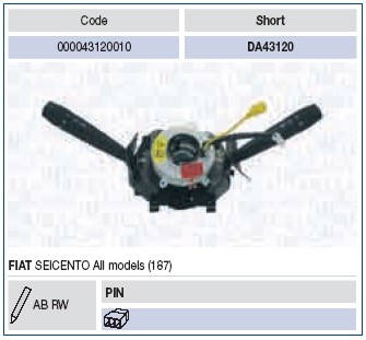 Rattstångsbrytare Magneti marelli 000043120010 MAGNETI MARELLI Rattstångsbrytare Magneti marelli 000043120010 MAGNETI MARELLI