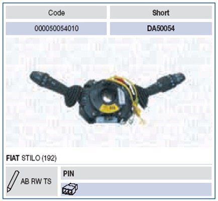 Rattstångsbrytare Magneti marelli 000050054010 MAGNETI MARELLI