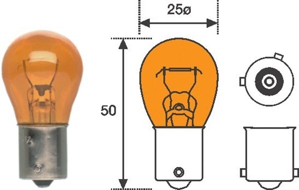 Glödlampa MAGNETI MARELLI PY21W BAU15s Magneti marelli 0085071000 MAGNETI MARELLI