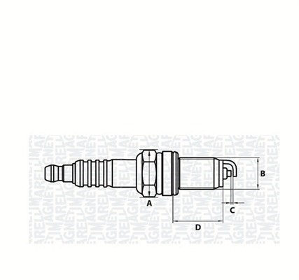 Tändstift Magneti marelli 062000768304 MAGNETI MARELLI
