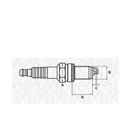 Tändstift Magneti marelli 062000769304 MAGNETI MARELLI