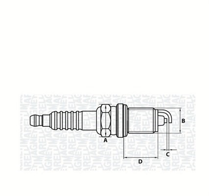 Tändstift Magneti marelli 062000774304 MAGNETI MARELLI