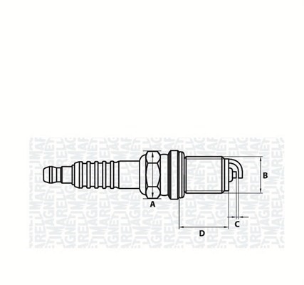 Tändstift Magneti marelli 062000775304 MAGNETI MARELLI
