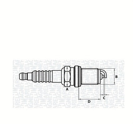 Tändstift Magneti marelli 062000776304 MAGNETI MARELLI
