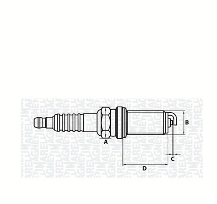 Tändstift Magneti marelli 062000778304 MAGNETI MARELLI