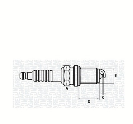 Tändstift Magneti marelli 062000782304 MAGNETI MARELLI