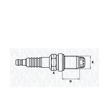 Tändstift Magneti marelli 062000783304 MAGNETI MARELLI