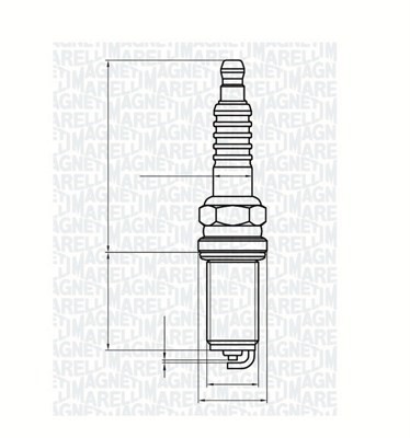 Tändstift Magneti marelli 062000784304 MAGNETI MARELLI