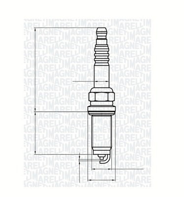 Tändstift Magneti marelli 062000786304 MAGNETI MARELLI