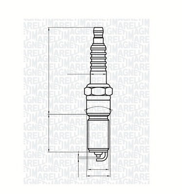 Tändstift Magneti marelli 062000787304 MAGNETI MARELLI