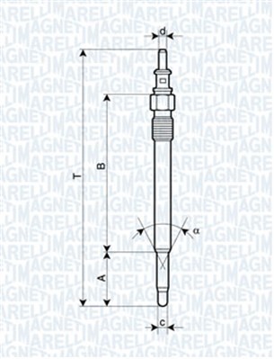 Glödstift MAGNETI MARELLI