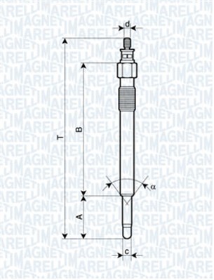 Glödstift MAGNETI MARELLI