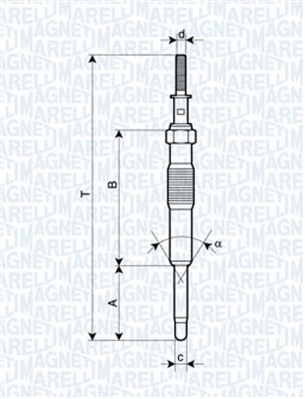 Glödstift MAGNETI MARELLI
