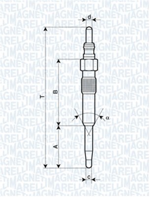 Glödstift MAGNETI MARELLI