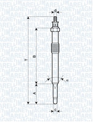 Glödstift MAGNETI MARELLI