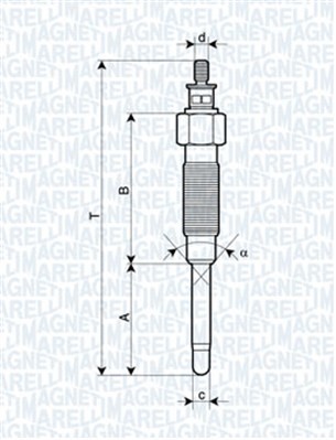 Glödstift MAGNETI MARELLI