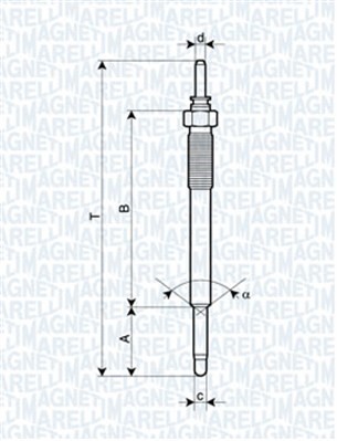 Glödstift MAGNETI MARELLI