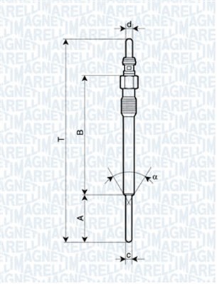 Glödstift MAGNETI MARELLI