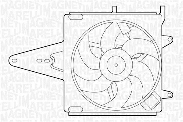 Fläkt, kylare 12V Magneti marelli 069422203010 MAGNETI MARELLI