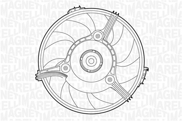 Fläkt, kylare 12V Magneti marelli 069422263010 MAGNETI MARELLI