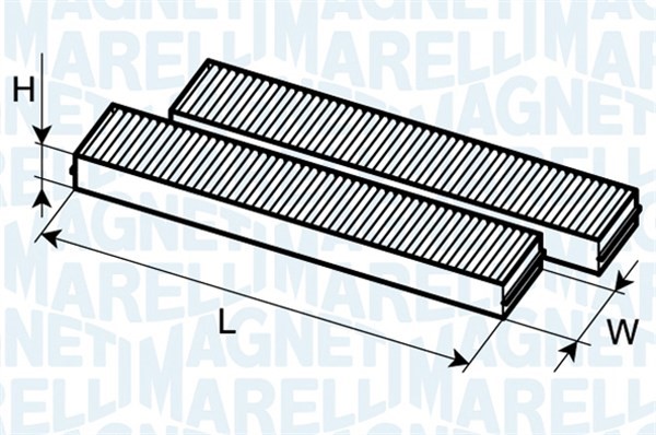 Kupefilter Magneti marelli 350203062610 MAGNETI MARELLI