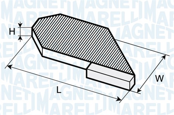 Kupefilter Magneti marelli 350203062680 MAGNETI MARELLI