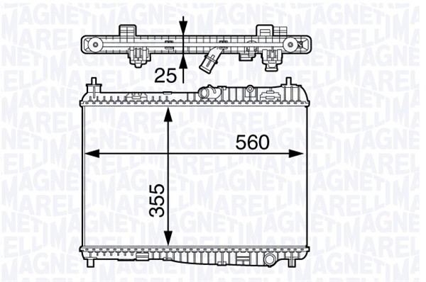 Kylare, motorkylning Magneti marelli 350213142100 MAGNETI MARELLI