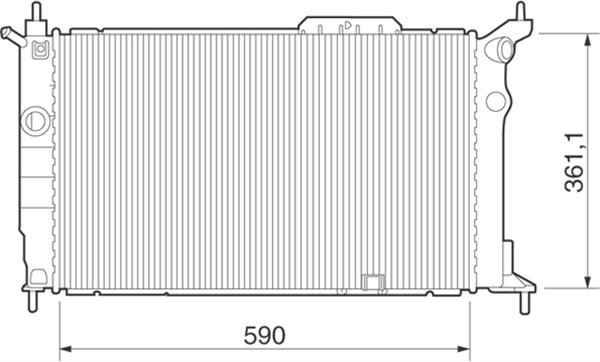 Kylare, motorkylning Magneti marelli 350213277000 MAGNETI MARELLI