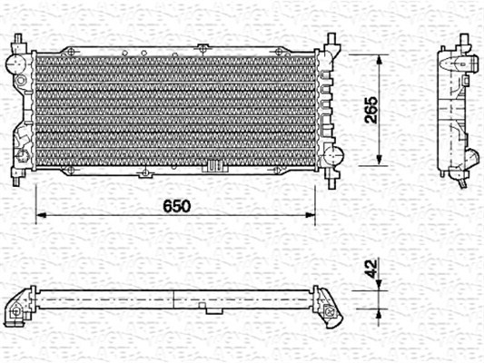 Kylare, motorkylning Magneti marelli 350213588000 MAGNETI MARELLI