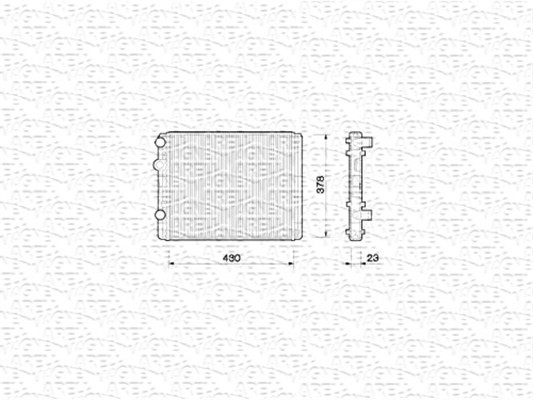 Kylare, motorkylning Magneti marelli 350213778000 MAGNETI MARELLI