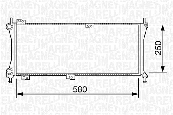 Kylare, motorkylning Magneti marelli 350213814000 MAGNETI MARELLI
