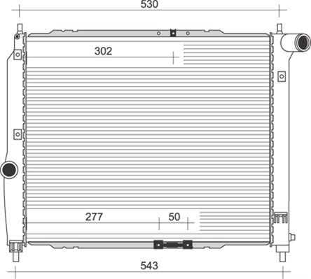 Kylare, motorkylning Magneti marelli 350213891000 MAGNETI MARELLI