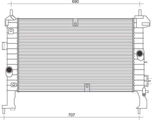 Kylare, motorkylning Magneti marelli 350213972000 MAGNETI MARELLI Kylare, motorkylning Magneti marelli 350213972000 MAGNETI MARELLI
