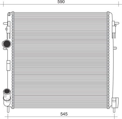 Kylare, motorkylning Magneti marelli 350213995000 MAGNETI MARELLI