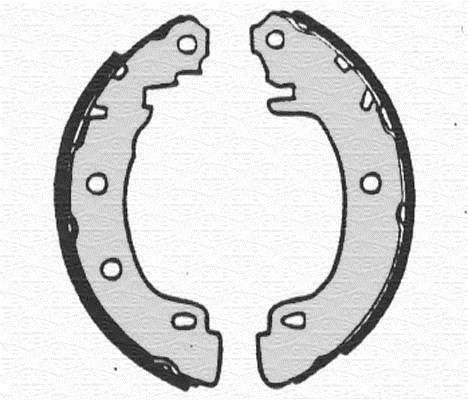 Bromsbackar, sats, Bakaxel Magneti marelli 360219192180 MAGNETI MARELLI