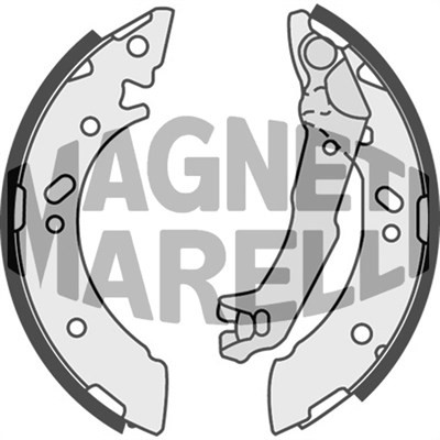 Bromsbackar, sats, Bakaxel Magneti marelli 360219192186 MAGNETI MARELLI
