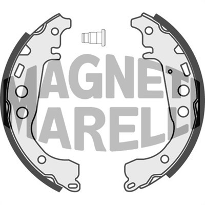 Bromsbackar, sats, Bakaxel Magneti marelli 360219192196 MAGNETI MARELLI