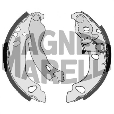 Bromsbackar, sats, Bakaxel Magneti marelli 360219196350 MAGNETI MARELLI