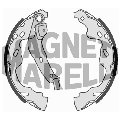 Bromsbackar, sats, Bakaxel Magneti marelli 360219198309 MAGNETI MARELLI
