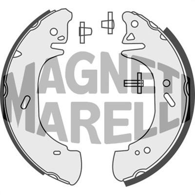 Bromsbackar, sats, Bakaxel Magneti marelli 360219198323 MAGNETI MARELLI