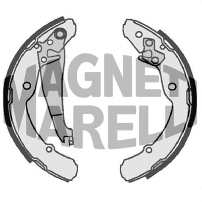 Bromsbackar, sats, Bakaxel Magneti marelli 360219198337 MAGNETI MARELLI