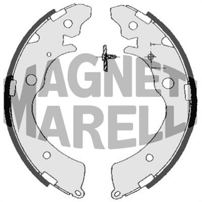 Bromsbackar, sats, Bakaxel Magneti marelli 360219198349 MAGNETI MARELLI