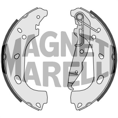 Bromsbackar, sats, Bakaxel Magneti marelli 360219198385 MAGNETI MARELLI