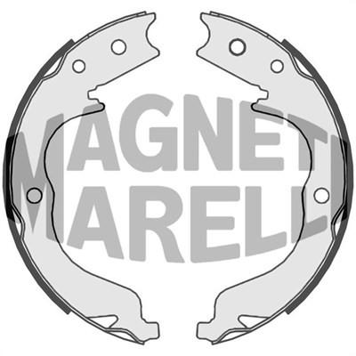 Bromsbackar, sats, Bakaxel Magneti marelli 360219198386 MAGNETI MARELLI