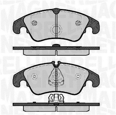 Bromsbeläggsats, Framaxel Magneti marelli 363916060140 MAGNETI MARELLI