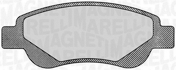 Bromsbeläggsats, Framaxel Magneti marelli 363916060172 MAGNETI MARELLI