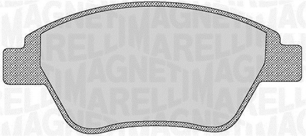 Bromsbeläggsats, Framaxel Magneti marelli 363916060176 MAGNETI MARELLI